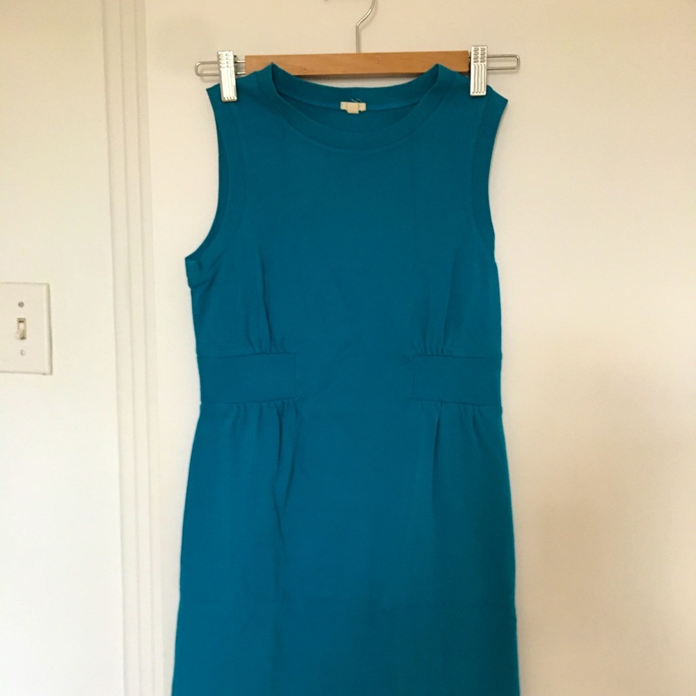Jcrew blue dress worn twice to office